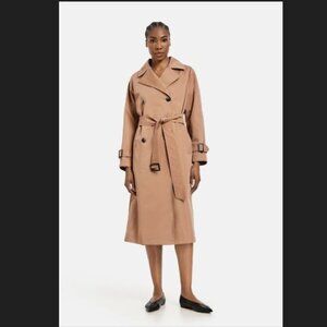 Like New NWOT Gerry Weber Caramel Zalando Trench Coat Size L